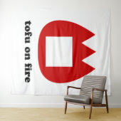 📛 tofu on fire タペストリー (インサイチュ(横))