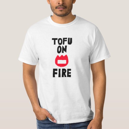 TOFU ON FIRE Tシャツ (正面)