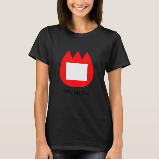 Tofu on fire tシャツ (正面)