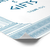  togaパーティーのカードとギフトのパーティーサイン ポスター (角)