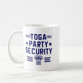 Toga Party Security - Funny Toga Party Costume コーヒーマグカップ (左)