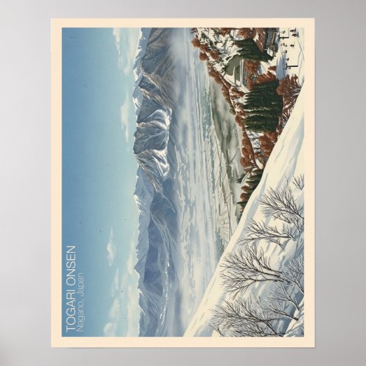 Togari Onsen Nagano, Japan - Art Print ポスター (正面)