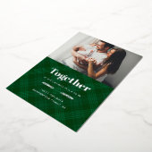 Togetherは私たちのお気に入りのプレイスファミリーフォトシルバー 箔シーズンカード (回転した状態)