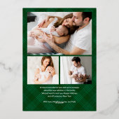 Togetherは私たちのお気に入りのプレイスファミリーフォトシルバー 箔シーズンカード (裏面)