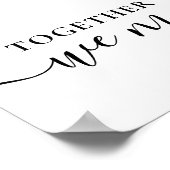 Togetherカスタム Heart形11フォトコラージュ ポスター (角)