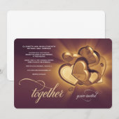 Together ウェディング招待状（バージョン2） 案内状 (正面/裏面)