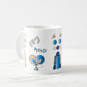 「Together Again」猫とマウスマグカップ コーヒーマグカップ (正面左)