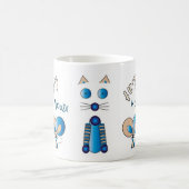 「Together Again」猫とマウスマグカップ コーヒーマグカップ (中央)