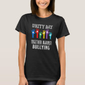 Together Against Bullying Orange Anti Bully Unity Tシャツ (正面)