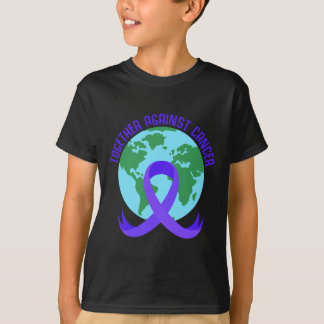 Together Against Cancer Saying For World Cancer Da Tシャツ