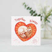 Together Always Cute Cats Heart カード (スタンド正面)