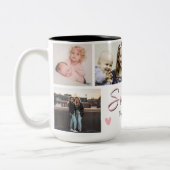 Together Always, My Sister – Custom 6-Photo Mug ツートーンマグカップ (左)
