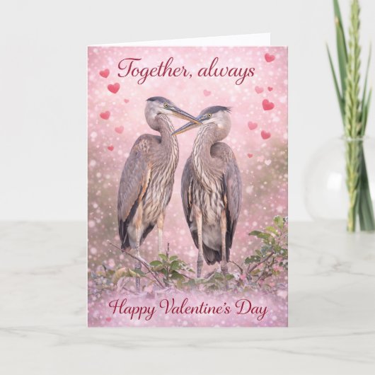 Together, Always – Romantic Heron Valentine’s Day  シーズンカード (正面)