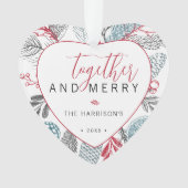Together and メリー Holiday Greeneryの写真 オーナメント (正面)