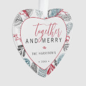 Together and メリー Holiday Greeneryの写真 オーナメント (正面)