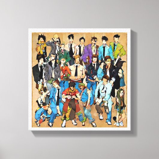 Together and mixed. キャンバスプリント (正面)