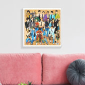 Together and mixed. キャンバスプリント (インサイチュ (リビング))