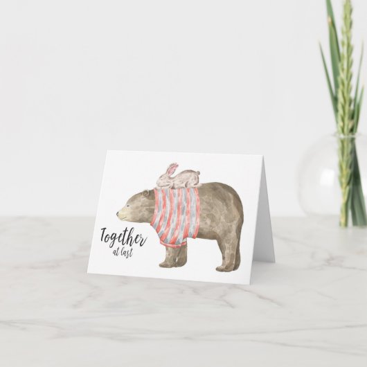 Together at Last，ベアーとバニー カード (正面)