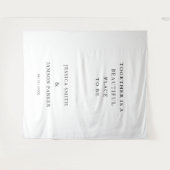 Together beautiful place to b Wedding Welcome Sign タペストリー (正面(横))