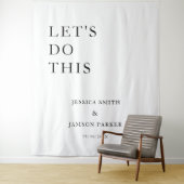 Together beautiful place to b Wedding Welcome Sign タペストリー (インサイチュ)