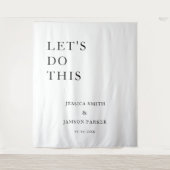 Together beautiful place to b Wedding Welcome Sign タペストリー (正面)