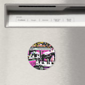 Together Cocoa Village jGibney The MUSEUM Zazzle マグネット (インサイチュ (食洗機))