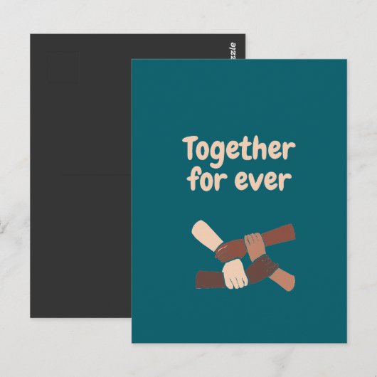 Together for ever - life quotes ポストカード (正面/裏面)