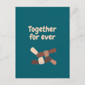 Together for ever - life quotes ポストカード (正面)
