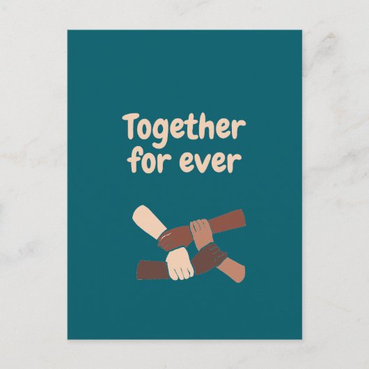 Together for ever - life quotes ポストカード (正面)