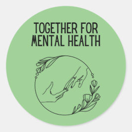 Together For Mental Health ラウンドシール