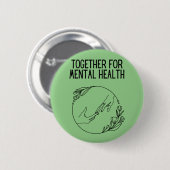 Together For Mental Health 缶バッジ (正面&裏面)