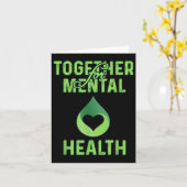 Together For Mental Health Awareness Shirt Stress  カード (黄色い花)