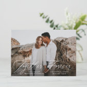 Together Foreverフォト婚約 案内状 (スタンド正面)