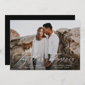 Together Foreverフォト婚約 案内状 (正面/裏面)