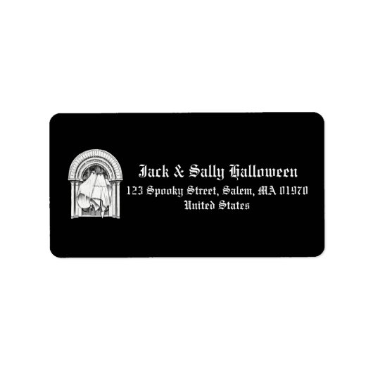 Together Forever幽霊カップルのアドレス ラベル (正面)