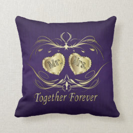 Together Forever氏及び夫人は|個人化なります クッション