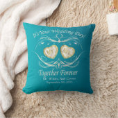 Together Forever氏及び夫人は|個人化なります クッション (ブランケット)