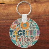Together Forever – アルミサークルキーチェーン キーホルダー (裏面)
