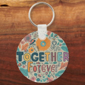 Together Forever – アルミサークルキーチェーン キーホルダー (正面)