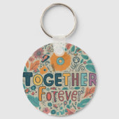 Together Forever – アルミサークルキーチェーン キーホルダー (裏面)