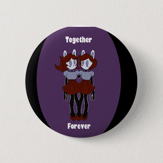 "Together"Forever"ピン 缶バッジ (正面)