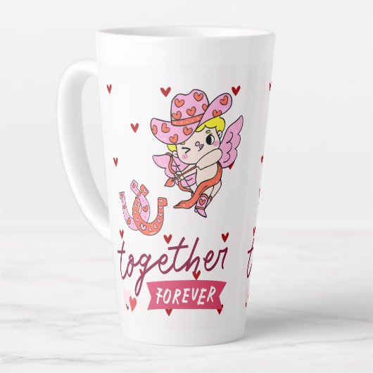 TOGETHER FOREVER COUNTRY STYLE カフェラテマグ (左アングル)