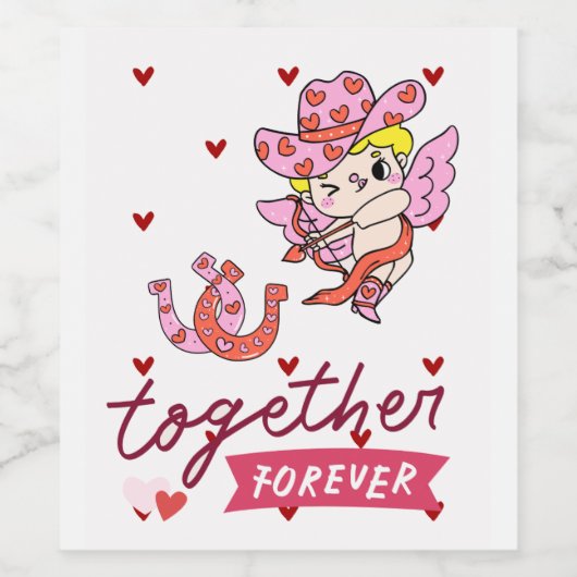 TOGETHER FOREVER COUNTRY STYLE  ワインラベル (シングルラベル)