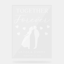 Together Forever Custom Wedding アクリルサイン