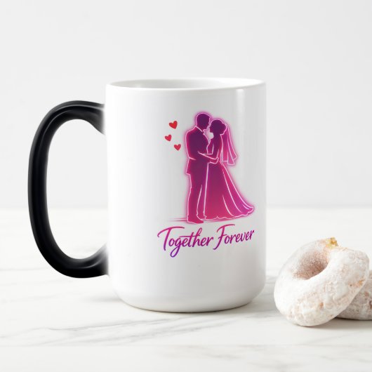 Together Forever Love Mug – Cute Romantic Gift for モーフィングマグカップ (ドーナツ)