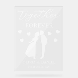 Together Forever Personalized Wedding アクリルサイン
