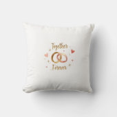 Together Forever Romantic Decorative Pillow クッション (正面)