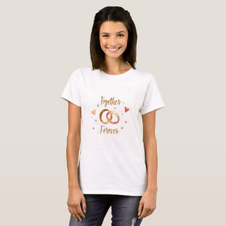 Together Forever Romantic Minimal T-Shirt Tシャツ