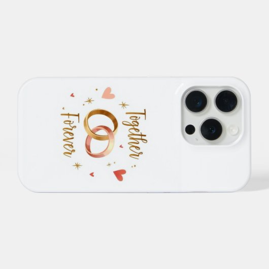Together Forever Romantic Phone Case iPhoneケース (裏面横)
