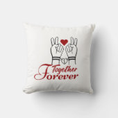 “Together Forever – Romantic Valentine’s Day Coupl クッション (正面)